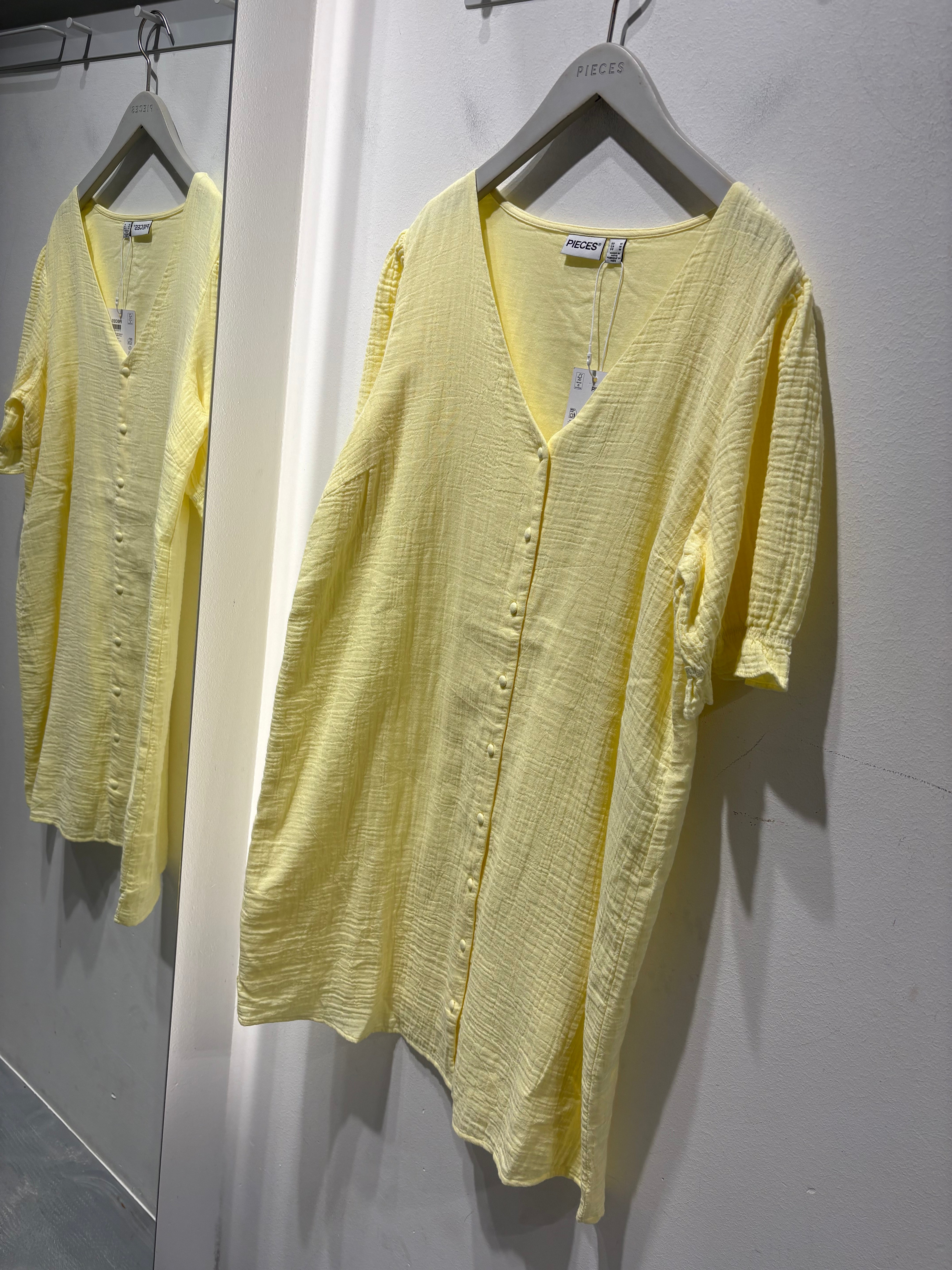 PCSASTINA Short Dress - French Vanilla